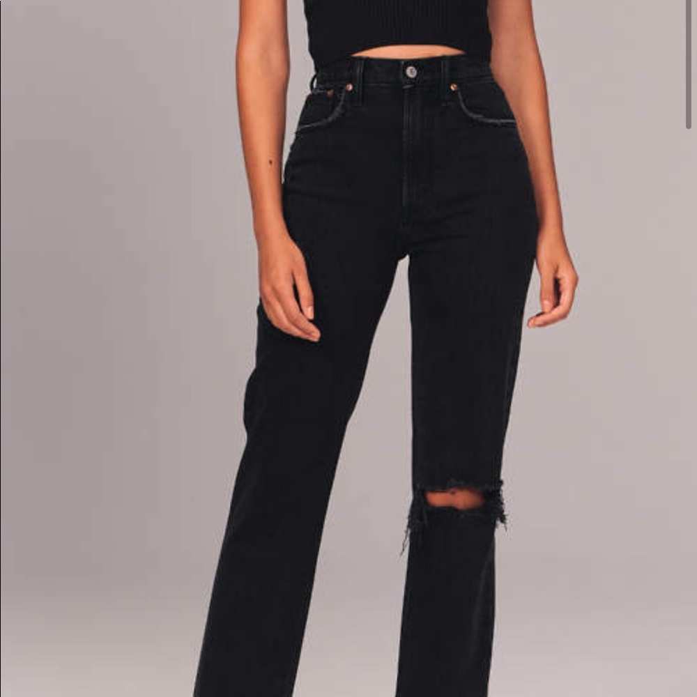 Abercrombie 90s ultra high rise straight size 26